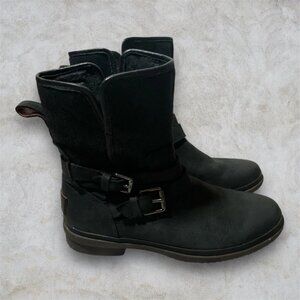Ugg Black Waterproof Biker Boots